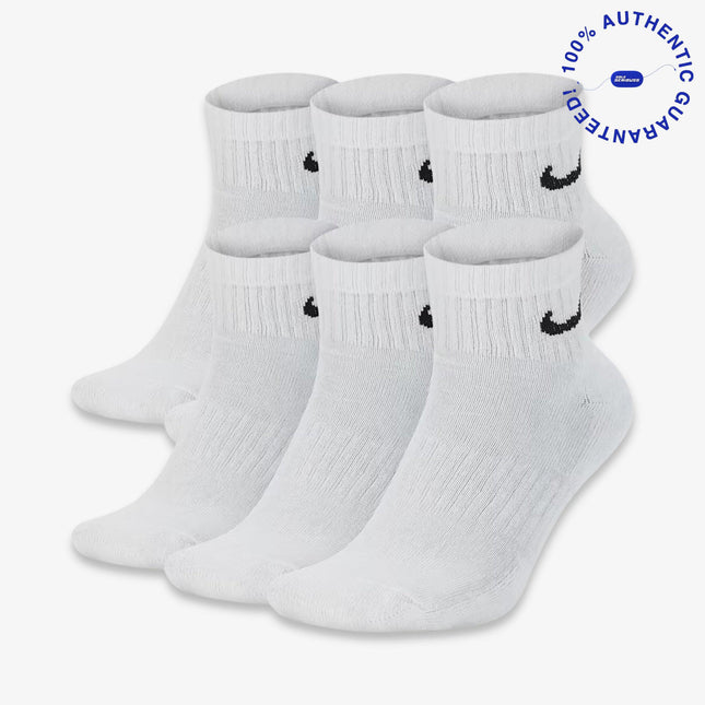Nike Dri-FIT Everyday Cushioned Mid Socks (6 Pack) White | SOLE SERIOUSS [1]