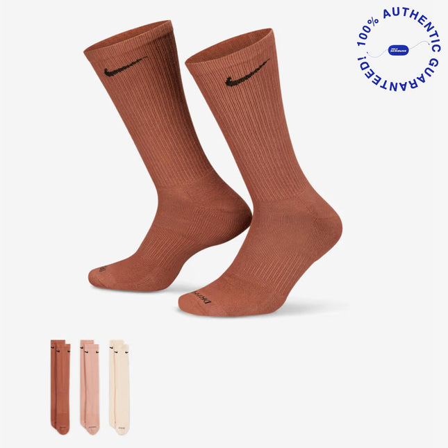 Nike Dri-FIT Everyday Plus Cushioned High Training Crew Socks (3 Pack) Multicolor | SOLE SERIOUSS [1]
