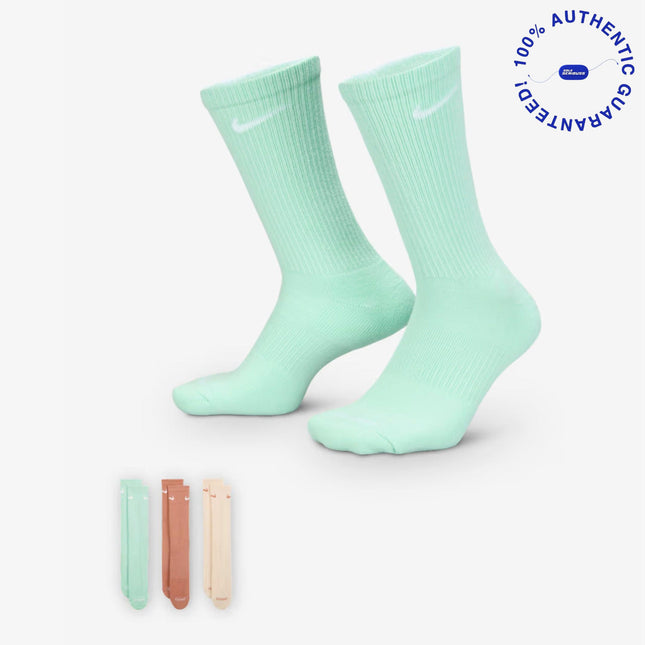 Nike Dri-FIT Everyday Plus Cushioned High Training Crew Socks (3 Pack) Multicolor | SOLE SERIOUSS [1]