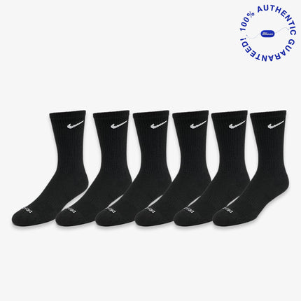 Nike Dri-FIT Everyday Plus Cushioned High Training Crew Socks (6 Pack) Black | SOLE SERIOUSS [1]