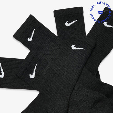 Nike Dri-FIT Everyday Plus Cushioned High Training Crew Socks (6 Pack) Black | SOLE SERIOUSS [4]