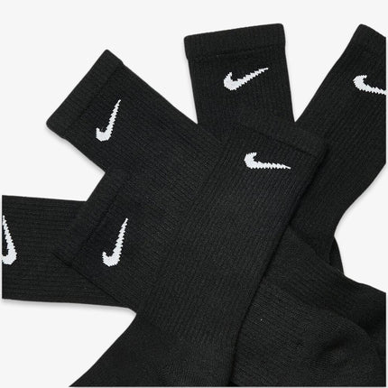 Nike Dri-FIT Everyday Plus Cushioned High Training Crew Socks (6 Pack) Black SX6897-010 - SOLE SERIOUSS (4)