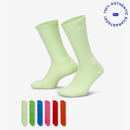 Nike Dri-FIT Everyday Plus Cushioned High Training Crew Socks (6 Pack) Multicolor | SOLE SERIOUSS [1]