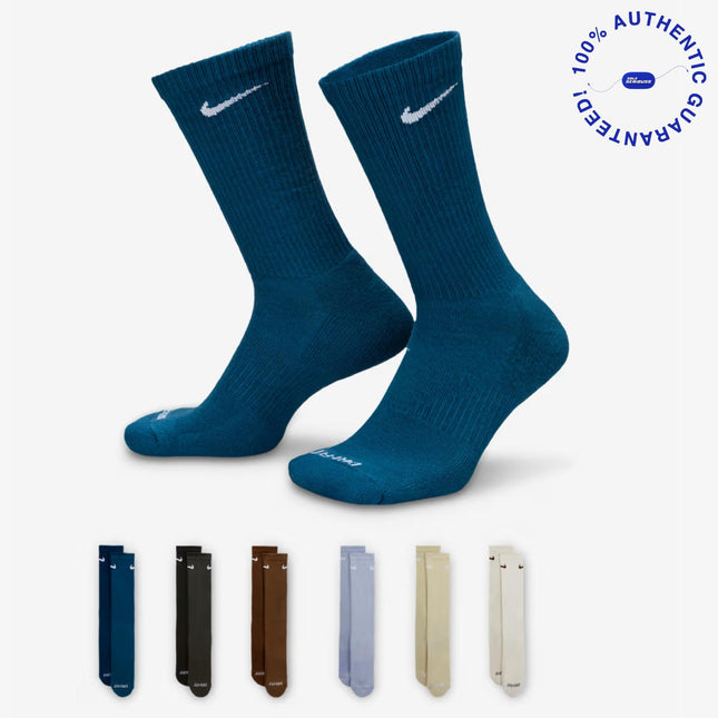 Nike Dri-FIT Everyday Plus Cushioned High Training Crew Socks (6 Pack) Multicolor | SOLE SERIOUSS [1]