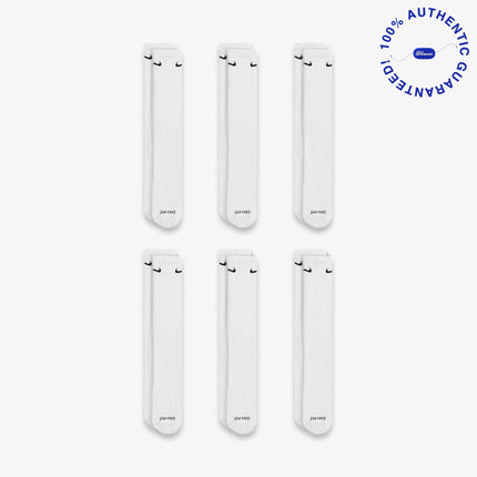 Nike Dri-FIT Everyday Plus Cushioned High Training Crew Socks (6 Pack) White | SOLE SERIOUSS [2]
