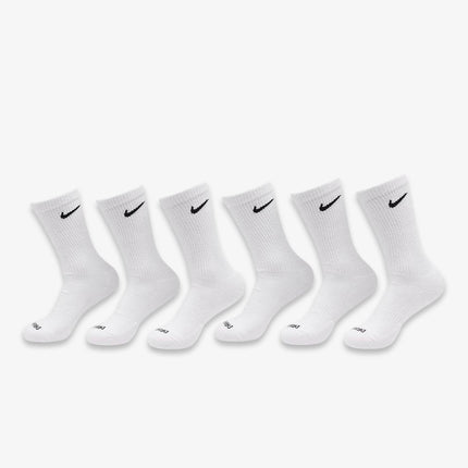 Nike Dri-FIT Everyday Plus Cushioned High Training Crew Socks (6 Pack) White SX6897-100 - SOLE SERIOUSS (1)