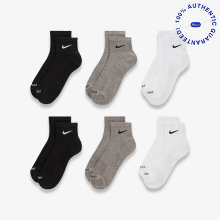 Nike Dri-FIT Everyday Plus Cushioned Mid Training Quarter Ankle Socks (6 Pack) Multicolor | SOLE SERIOUSS [2]