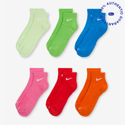 Nike Dri-FIT Everyday Plus Cushioned Mid Training Quarter Ankle Socks (6 Pack) Multicolor | SOLE SERIOUSS [2]