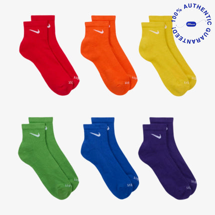 Nike Dri-FIT Everyday Plus Cushioned Mid Training Quarter Ankle Socks (6 Pack) Multicolor | SOLE SERIOUSS [3]
