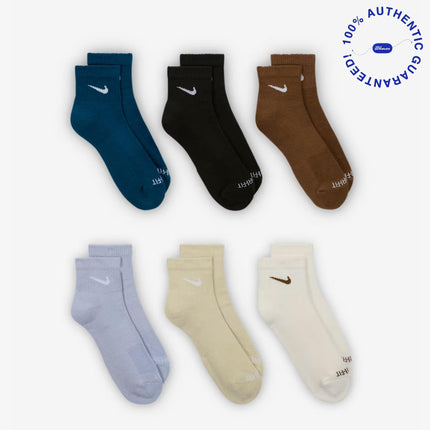 Nike Dri-FIT Everyday Plus Cushioned Mid Training Quarter Ankle Socks (6 Pack) Multicolor | SOLE SERIOUSS [3]