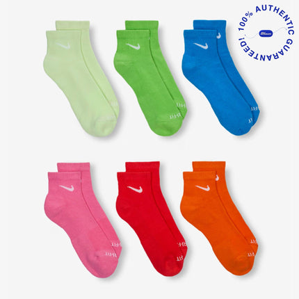 Nike Dri-FIT Everyday Plus Cushioned Mid Training Quarter Ankle Socks (6 Pack) Multicolor | SOLE SERIOUSS [3]