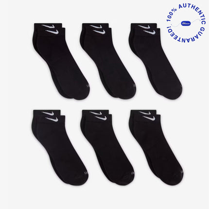 Nike Dri-FIT Everyday Plus Cushioned Training Low Cut Socks (6 Pack) Black | SOLE SERIOUSS [3]