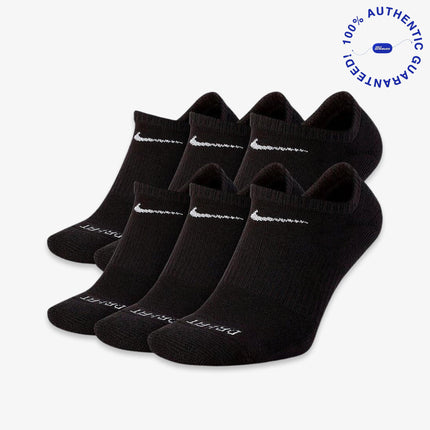 Nike Dri-FIT Everyday Plus Cushioned Training No-Show Socks (6 Pack) Black | SOLE SERIOUSS [1]