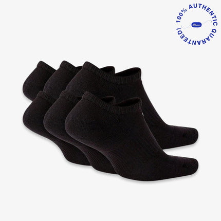 Nike Dri-FIT Everyday Plus Cushioned Training No-Show Socks (6 Pack) Black | SOLE SERIOUSS [2]