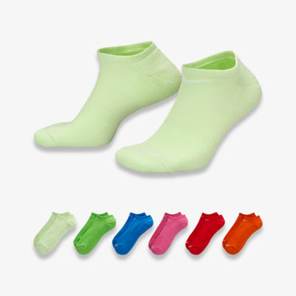 Nike Dri-FIT Everyday Plus Cushioned Training No-Show Socks (6 Pack) Multicolor | SOLE SERIOUSS [1]