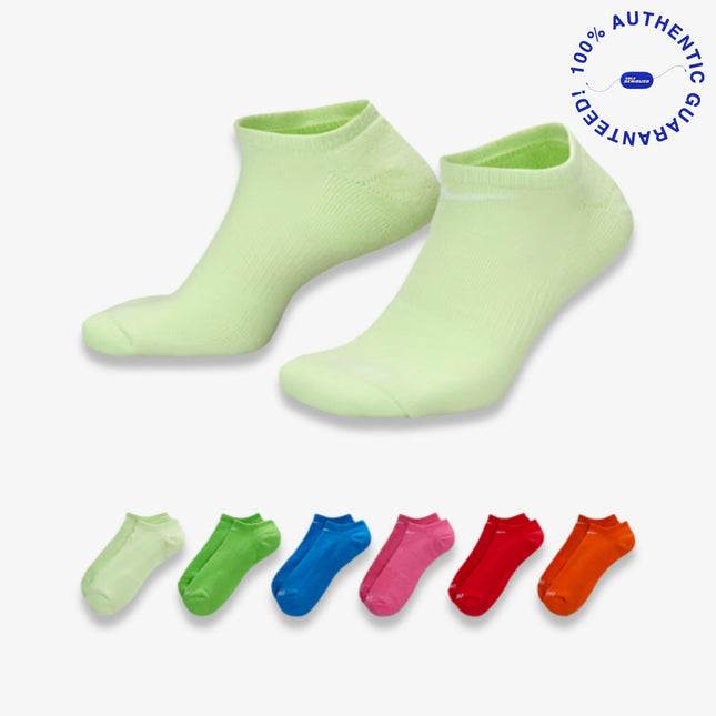 Nike Dri-FIT Everyday Plus Cushioned Training No-Show Socks (6 Pack) Multicolor | SOLE SERIOUSS [1]