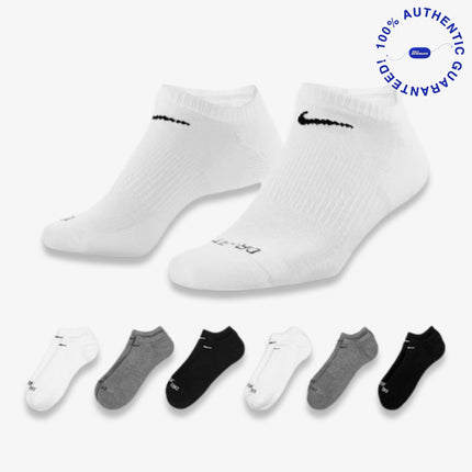 Nike Dri-FIT Everyday Plus Cushioned Training No-Show Socks (6 Pack) Multicolor | SOLE SERIOUSS [1]