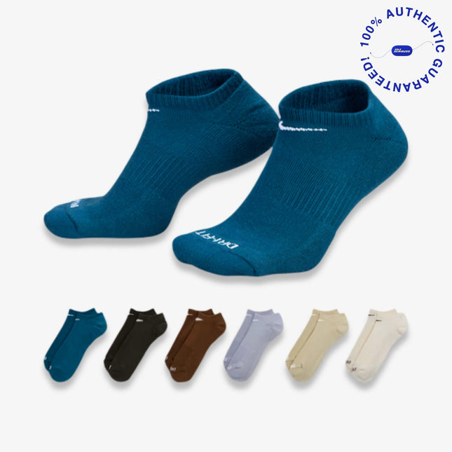 Nike Dri-FIT Everyday Plus Cushioned Training No-Show Socks (6 Pack) Multicolor | SOLE SERIOUSS [1]