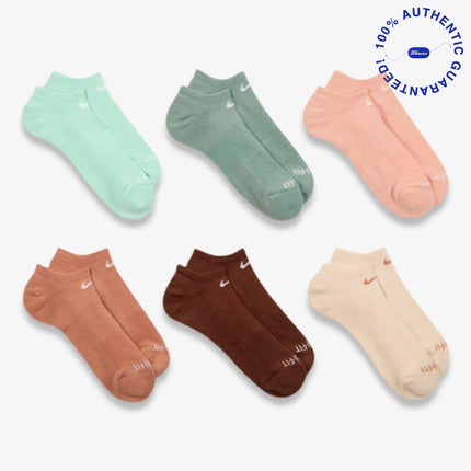 Nike Dri-FIT Everyday Plus Cushioned Training No-Show Socks (6 Pack) Multicolor | SOLE SERIOUSS [3]