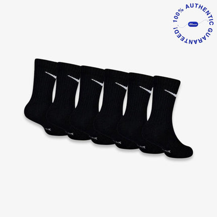 Nike Dri-Fit Cushioned High Crew Socks (6 Pack) Black (Little Kids) | SOLE SERIOUSS [2]