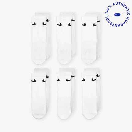 Nike Dri-Fit Cushioned High Crew Socks (6 Pack) White (Little Kids) | SOLE SERIOUSS [2]