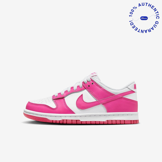Nike Dunk Low 'White / Laser Fuchsia' (2022) (GS) | SOLE SERIOUSS [1]