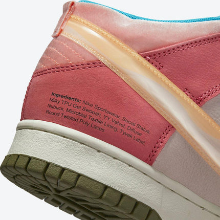 Nike Dunk Mid x Social Status 'Free Lunch Strawberry Milk' (2021) | SOLE SERIOUSS [10]