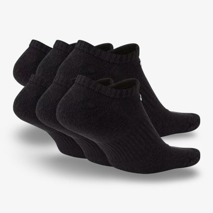 Nike Everyday Cotton Cushioned Low No-Show Socks (6 Pack) Black | SOLE SERIOUSS [2]