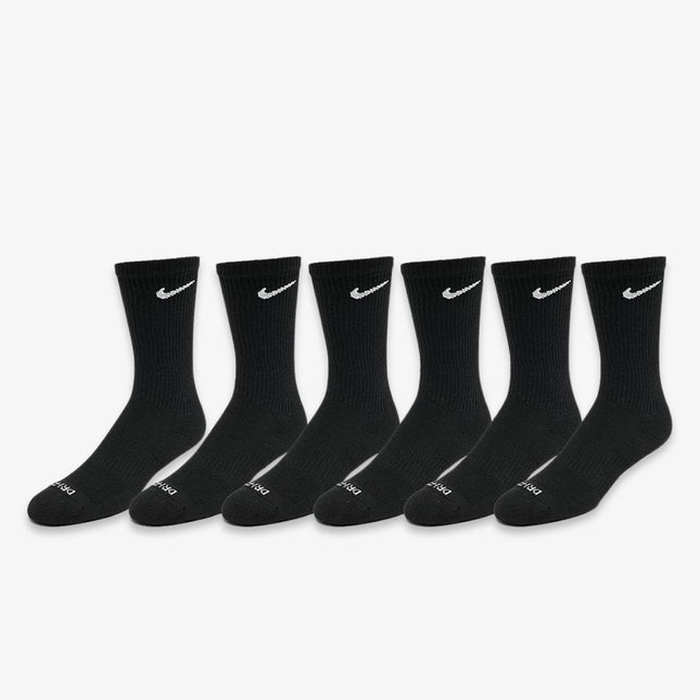 Nike Everyday Plus Cushioned High Training Crew Socks (6 Pack) Black - SOLE SERIOUSS (1)