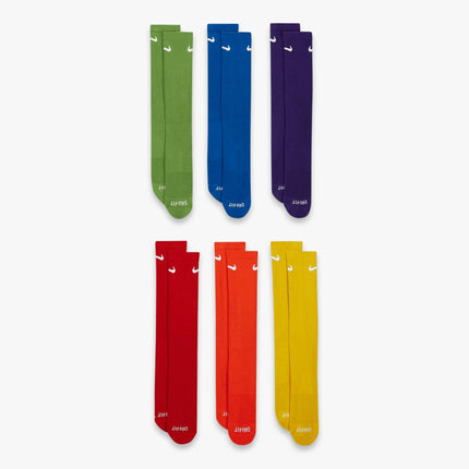 Nike Everyday Plus Cushioned High Training Crew Socks (6 Pack) Multi-Color / Rainbow - SOLE SERIOUSS (2)