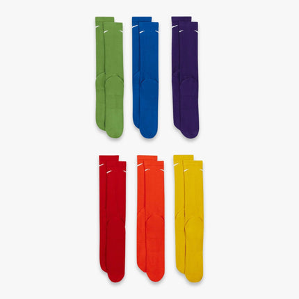 Nike Everyday Plus Cushioned High Training Crew Socks (6 Pack) Multi-Color / Rainbow - SOLE SERIOUSS (3)
