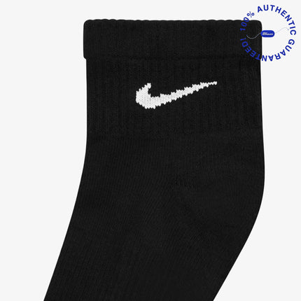 Nike Everyday Plus Cushioned Mid Training Ankle Socks (3 Pack) Black | SOLE SERIOUSS [4]