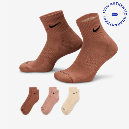 Nike Everyday Plus Cushioned Mid Training Ankle Socks (3 Pack) Multicolor | SOLE SERIOUSS [1]