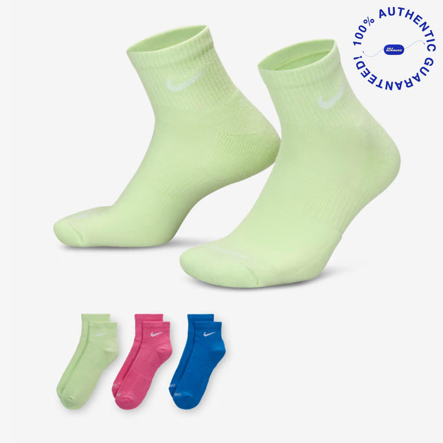 Nike Everyday Plus Cushioned Mid Training Ankle Socks (3 Pack) Multicolor | SOLE SERIOUSS [1]