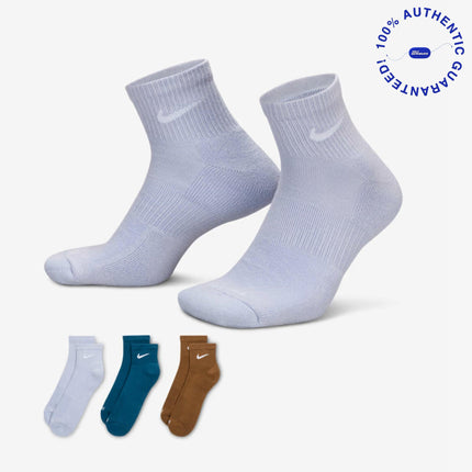 Nike Everyday Plus Cushioned Mid Training Ankle Socks (3 Pack) Multicolor | SOLE SERIOUSS [1]