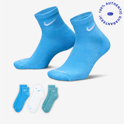 Nike Everyday Plus Cushioned Mid Training Ankle Socks (3 Pack) Multicolor | SOLE SERIOUSS [1]
