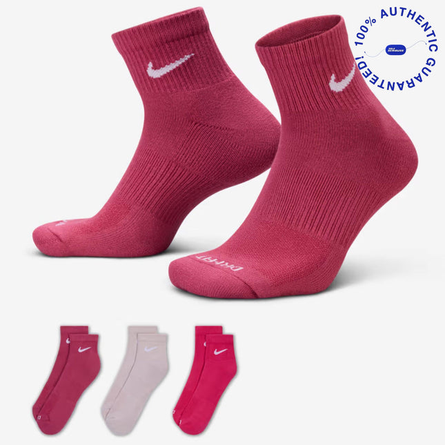 Nike Everyday Plus Cushioned Mid Training Ankle Socks (3 Pack) Multicolor | SOLE SERIOUSS [1]