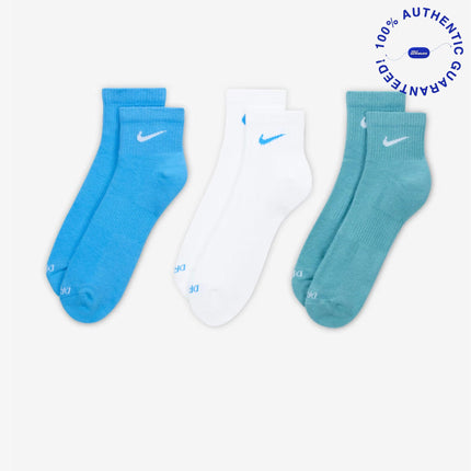 Nike Everyday Plus Cushioned Mid Training Ankle Socks (3 Pack) Multicolor | SOLE SERIOUSS [2]