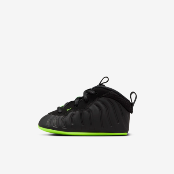 Nike Little Foamposite One 'Black / Volt Neon Green' (2025) (Crib Bootie) | SOLE SERIOUSS [1]