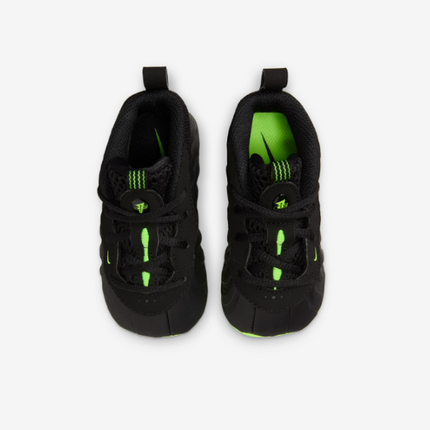 Nike Little Foamposite One 'Black / Volt Neon Green' (2025) (Crib Bootie) | SOLE SERIOUSS [4]