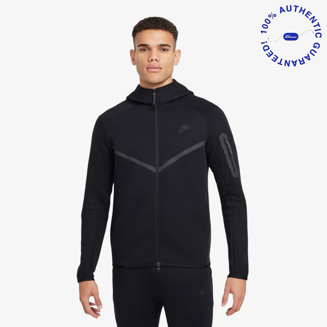 Nike NSW Tech Fleece Windrunner Full Zip-Up Hooded Jacket Black (Mens) | SOLE SERIOUSS [1]