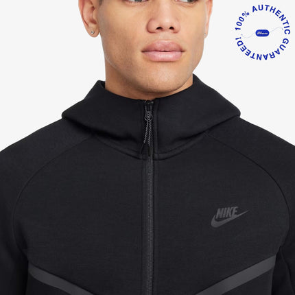 Nike NSW Tech Fleece Windrunner Full Zip-Up Hooded Jacket Black (Mens) | SOLE SERIOUSS [3]