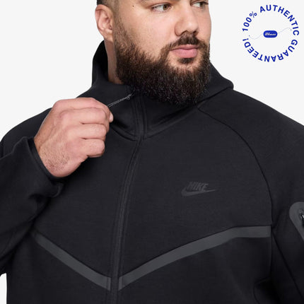 Nike NSW Tech Fleece Windrunner Full Zip-Up Hooded Jacket Black (Mens) | SOLE SERIOUSS [8]