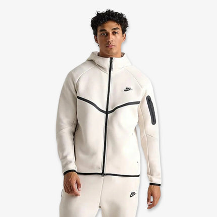 Nike NSW Tech Fleece Windrunner Full Zip-Up Hooded Jacket Light Orewood Brown / Black (Mens) | SOLE SERIOUSS [1]