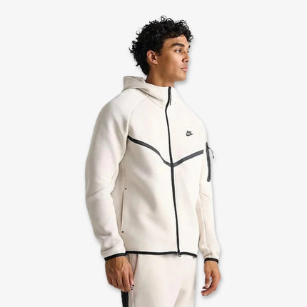 Nike NSW Tech Fleece Windrunner Full Zip-Up Hooded Jacket and Jogger Sweatpants Light Orewood Brown / Black (Full Suit) (Mens) | SOLE SERIOUSS [3]