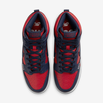 Nike SB Dunk High OG QS x Supreme 'By Any Means Necessary Red / Navy' (2022) | SOLE SERIOUSS [4]
