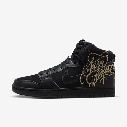 Nike SB Dunk High Pro QS x Faust 'Black / Metallic Gold' (2022) | SOLE SERIOUSS [1]