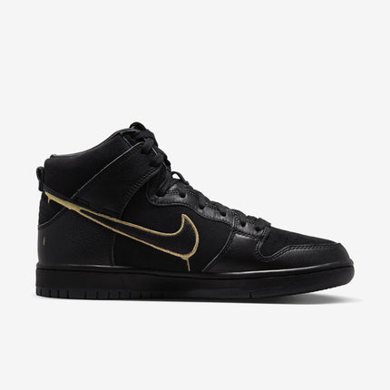 Nike SB Dunk High Pro QS x Faust 'Black / Metallic Gold' (2022) | SOLE SERIOUSS [2]