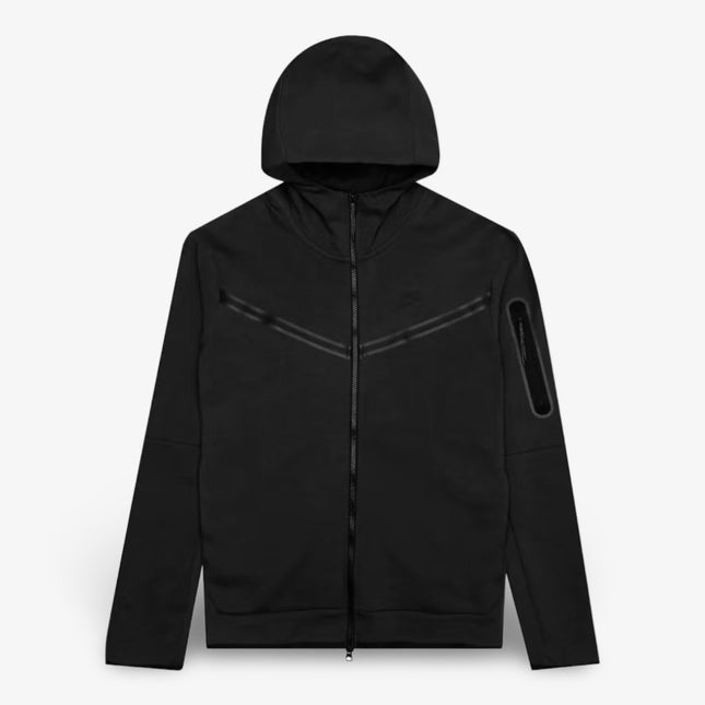 Nike Sportswear Tech Fleece Full-Zip Hoodie Black (SS21) CU4489-010 - SOLE SERIOUSS (1)