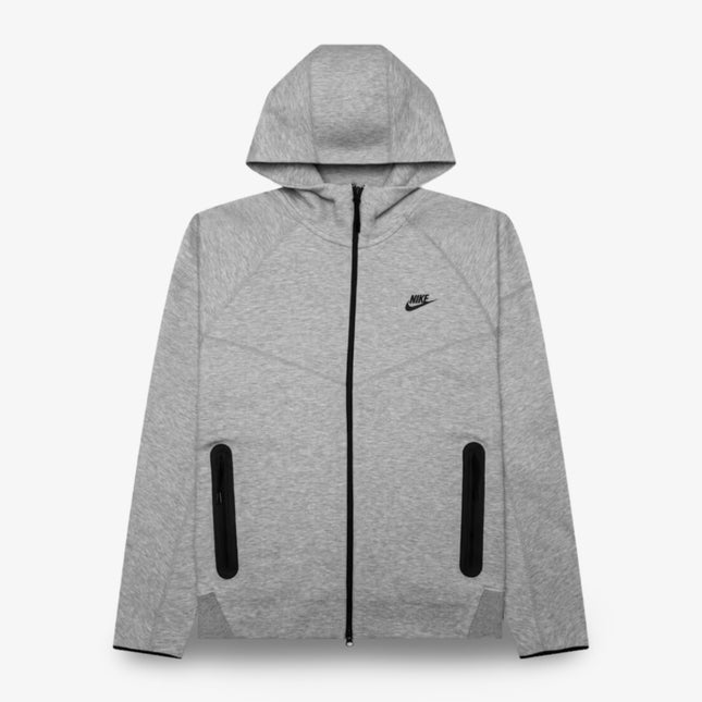 Nike Sportswear Tech Fleece Full-Zip Hoodie Dark Heather Grey / Black (FW23) FB7921-063 - SOLE SERIOUSS (1)